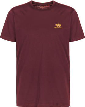 Alpha Industries Basic T Small Logo winered (188505-184)