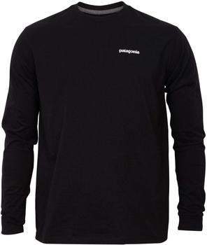 Patagonia Men's Long-Sleeved P-6 Logo Responsibili-Tee (38518) Black