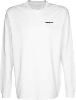 Patagonia Men's Long-Sleeved P-6 Logo Responsibili-Tee (38518) White