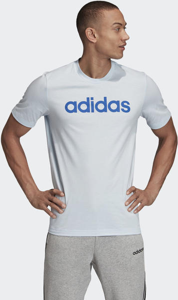 Adidas Essentials Linear Logo T-Shirt sky tint/royal blue (GD5394) Test |  ☀️ Angebote ab 19,90 €