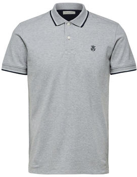 Selected Regular Fit Polo (16062542) medium grey melange