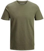 Jack & Jones Herren Rundhals T-Shirt JJEORGANIC BASIC - Slim Fit Olive Night