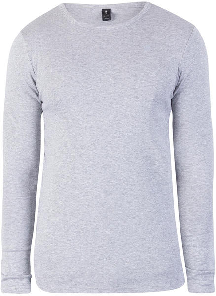 G-Star Base Ribbed Neck Tee L/S (D07204-124) grey heather