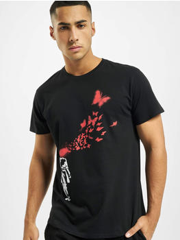 Merchcode T-Shirt Banksy Butterfly black (MC091BLK)