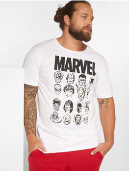Merchcode T-Shirt Marvel white (MC312WHT)