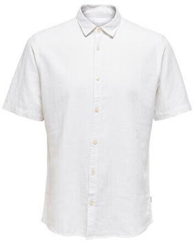 Only & Sons Onscaiden Ss Linen Shirt (22009885) white