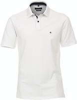 Poloshirt CASAMODA "CASAMODA Polo-Shirt uni", Herren, Gr. 5XL, wei&szlig;, 95%...