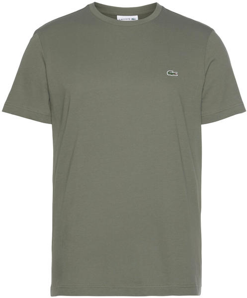 Lacoste Men's Crew Neck Jersey T-Shirt (TH2038) tank olive