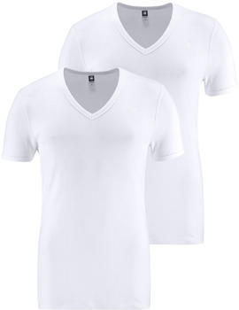 G-Star Basic V-Neck T-Shirt 2-Pack white