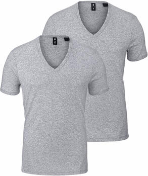 G-Star Basic V-Neck T-Shirt 2-Pack grey heather