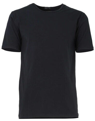 Baldessarini BALDESSARINI Herren T-Shirt uni 2er Pack (090005/6061-0930) schwarz-dunkel-uni