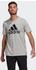 Adidas Essentials Big Logo T-Shirt medium grey heather/black