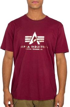 Alpha Industries Basic T-Shirt (100501) burgundy/gold