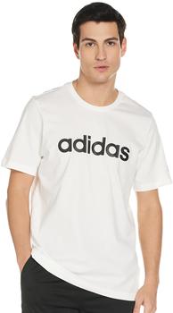 Adidas Essentials Embroidered Linear Logo T-Shirt white/black