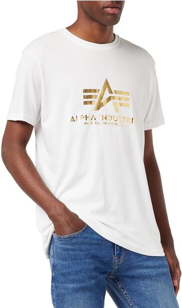 Alpha Industries Basic T-Shirt (100501) white/gold