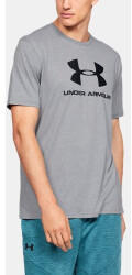Under Armour UA Sportstyle short sleeves Shirt with logo (1329590-036) steel light heather/black