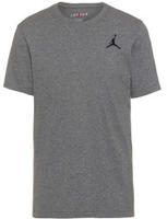 Nike DC7485, NIKE Herren Shirt M J JUMPMAN EMB SS CREW CARBON HEATHER/BLACK male