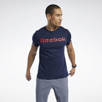 Reebok Graphic Series Linear Logo T-Shirt (FP9161) faux indigo