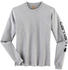 Carhartt Signature Sleeve Logo Long-Sleeve T-Shirt heather grey