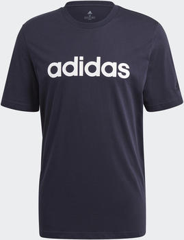 Adidas Essentials Embroidered Linear Logo T-Shirt legend ink