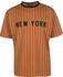 New Era NY Oversized Pinstripe T-Shirt braun schwarz (12720111)