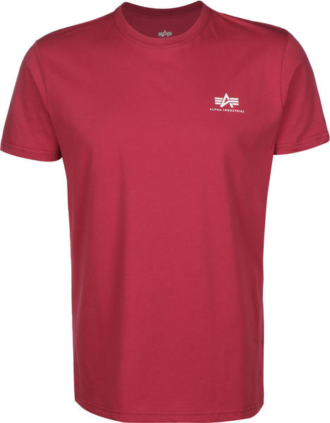 Alpha Industries Basic Small Logo T-Shirt rot (188505 523)