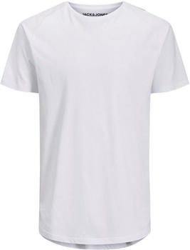 Jack & Jones Organic Cotton Curved Hem T-Shirt (12164936) white