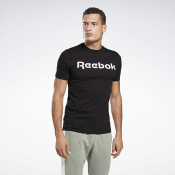 Reebok Graphic Series Linear Logo T-Shirt (GJ0136) black/white