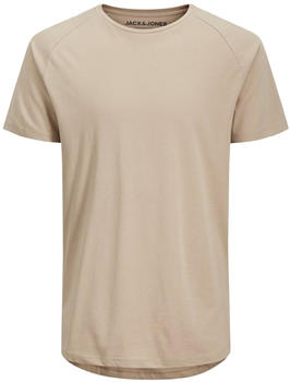 Jack & Jones Organic Cotton Curved Hem T-Shirt (12164936) crockery