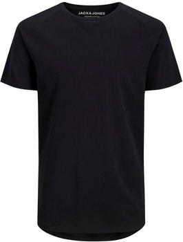Jack & Jones Organic Cotton Curved Hem T-Shirt (12164936) black