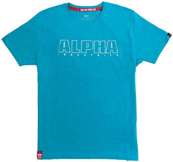Alpha Industries Alpha Embroidery Heavy T blue lagoon