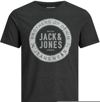 Jack & Jones Slim Fit Logo T-Shirt (12190510) dark grey melange