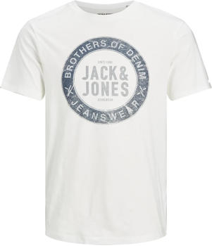 Jack & Jones Slim Fit Logo T-Shirt (12190510) cloud dancer