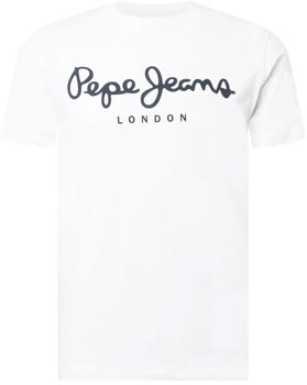 Pepe Jeans Original Stretch N T-Shirt with Logo (PM508210) white