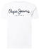 White: Pepe Jeans Original Stretch N T-Shirt with Logo (PM508210)