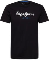 Pepe Jeans PM508208, Pepe Jeans Herren Rundhals T-Shirt EGGO N - Regular Fit S Black