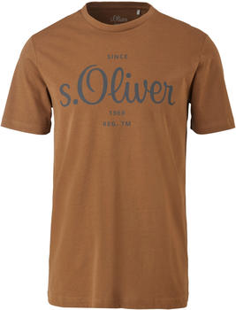 S.Oliver Labelshirt aus Jersey (2057432) karamell