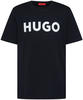HUGO Herren T-Shirt - Dulivio, Rundhals, Kurzarm, Logo, Baumwolle Blau 2XL