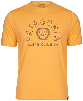 Patagonia Capilene Cool Daily Graphic Shirt (45235) clean climb hex: saffron x-dye