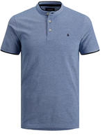 Jack & Jones Kurzarmshirt "PAULOS MAO POLO" mit kontrastfarbiger Kante am...