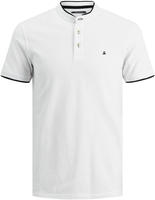 Jack & Jones Kurzarmshirt "PAULOS MAO POLO" mit kontrastfarbiger Kante am schmalen
