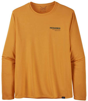 Patagonia Long-Sleeved Capilene Cool Daily Graphic Shirt Team Surf Activist saffron X-Dye