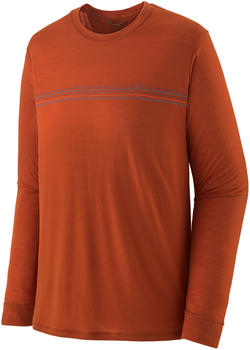 Patagonia Long-sleeved Capilene Cool Merino Graphic Shirt (44585) Fitz Roy Fader Sandhill Rust