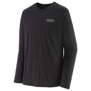 Patagonia Long-sleeved Capilene Cool Merino Graphic Shirt (44585) Heritage Header Black