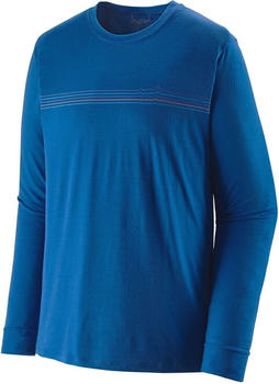 Patagonia Long-sleeved Capilene Cool Merino Graphic Shirt (44585) Fitz Roy Fader Alpine Blue
