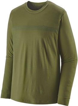 Patagonia Long-sleeved Capilene Cool Merino Graphic Shirt (44585) Fitz Roy Fader Palo Green