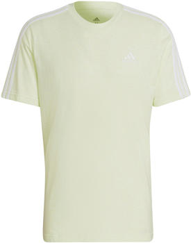 Adidas Essentials 3-Streifen T-Shirt almost lime mel/white