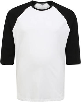 Urban Classics T-Shirt Contrast 3/4 Sleeve Raglan white (TB366WHTBLK)