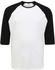 Urban Classics T-Shirt Contrast 3/4 Sleeve Raglan white (TB366WHTBLK)