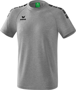 Erima T-Shirt Essential 5-C (2081938) grey melange/ black
